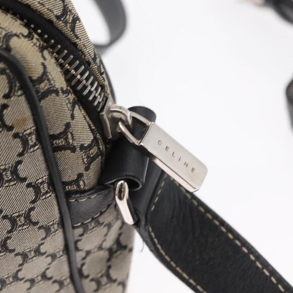 CELINE Macadam Canvas Shoulder Bag Gray Silver Auth ep11913 - Picture 10 of 16